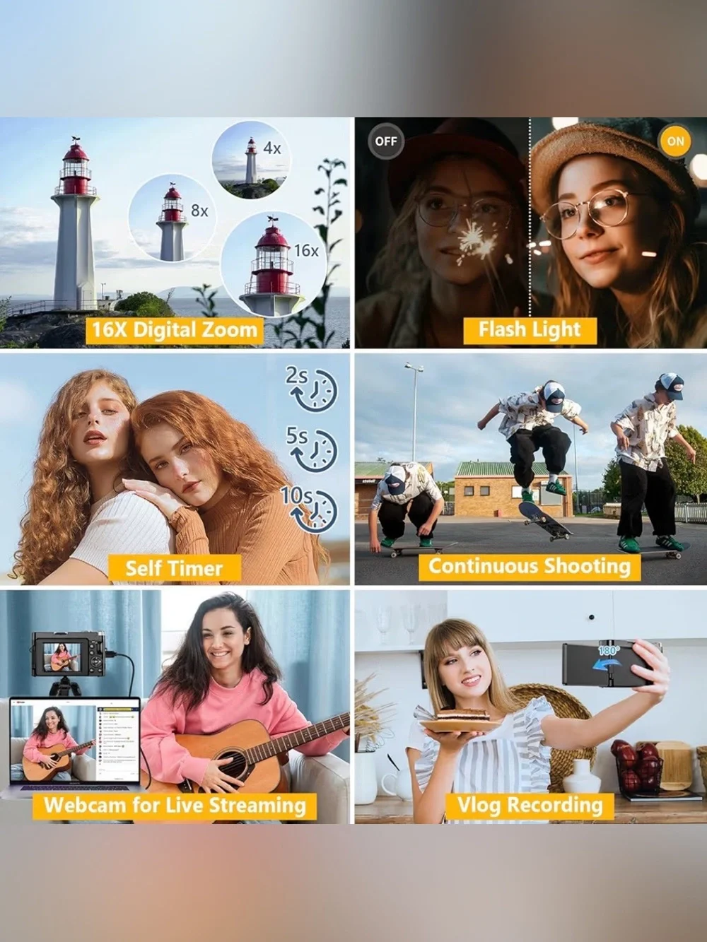 4K Digital Camera for Photography Autofocus